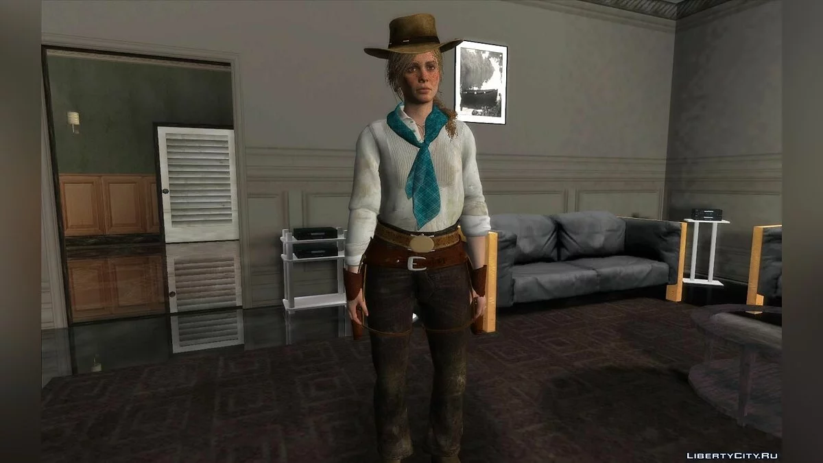 Сэди Адлер из игры Red Dead Redemption 2 / GTA San Andreas