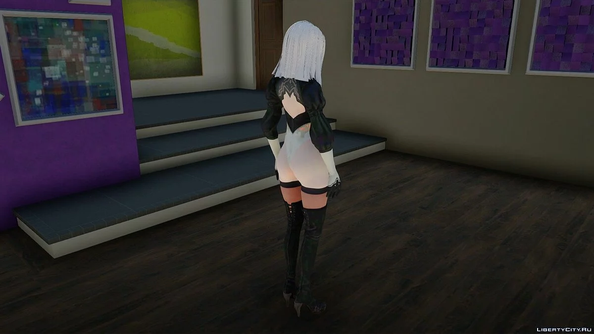 A2 из NieR: Automata / GTA San Andreas