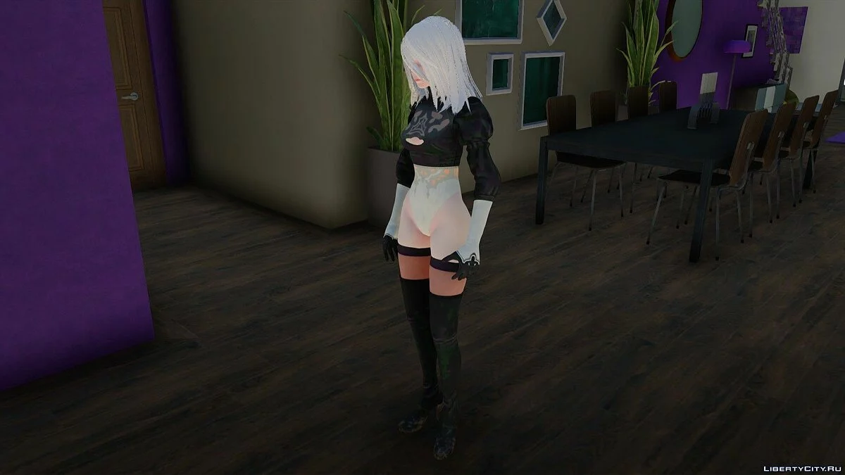 A2 из NieR: Automata / GTA San Andreas