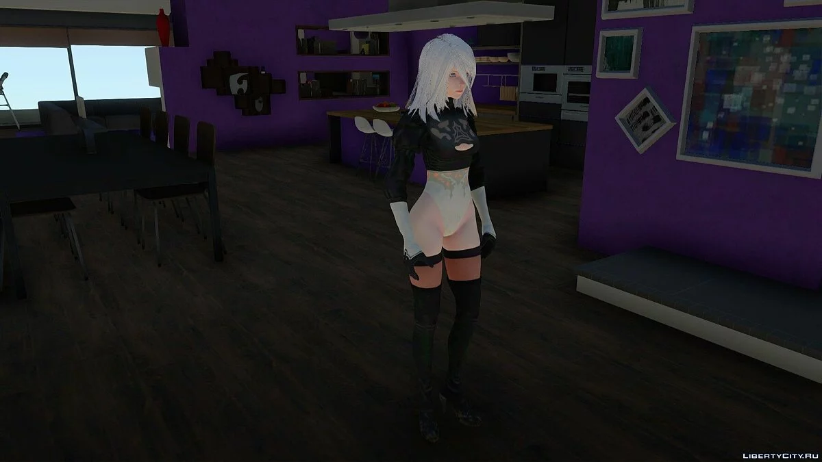 A2 из NieR: Automata / GTA San Andreas