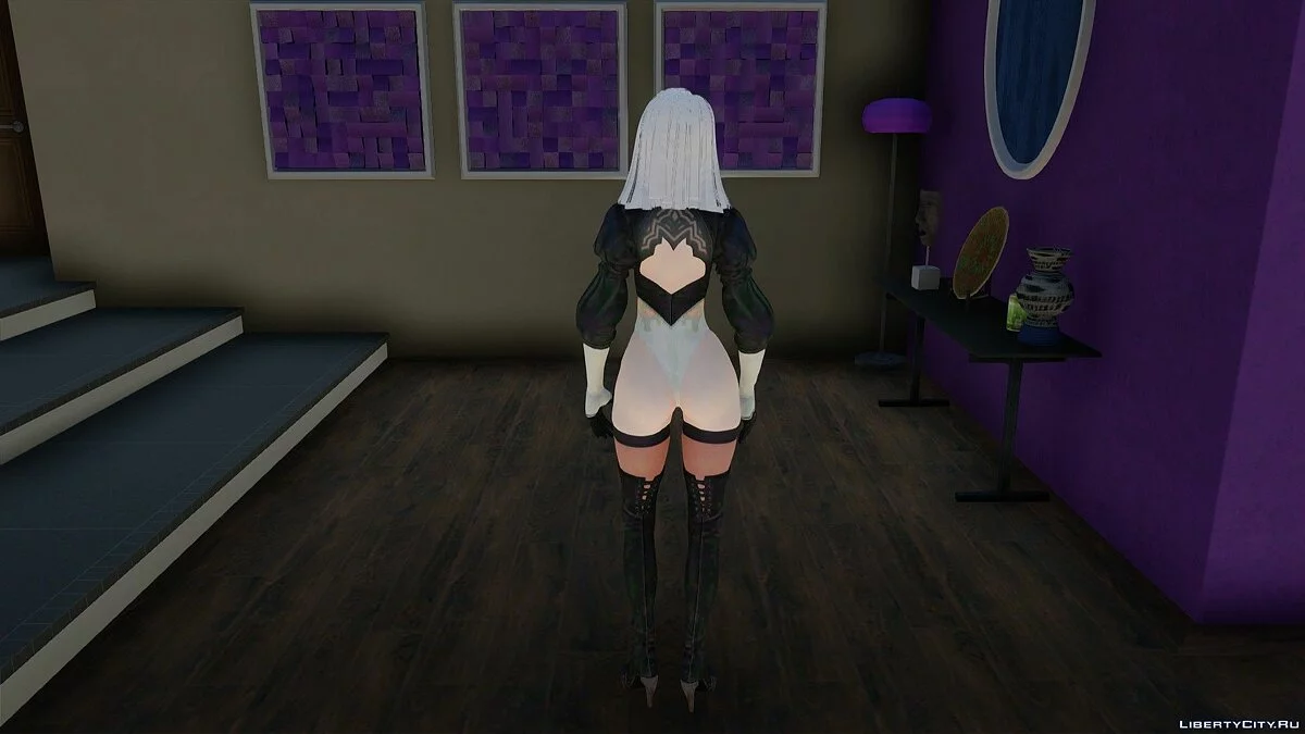 A2 из NieR: Automata / GTA San Andreas