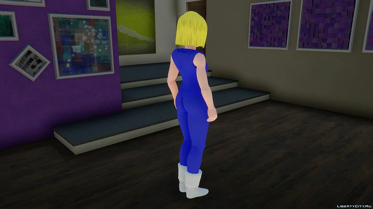 Android 18 (Trainment Suit) из Dragon Ball Xenoverse 2 / GTA San Andreas
