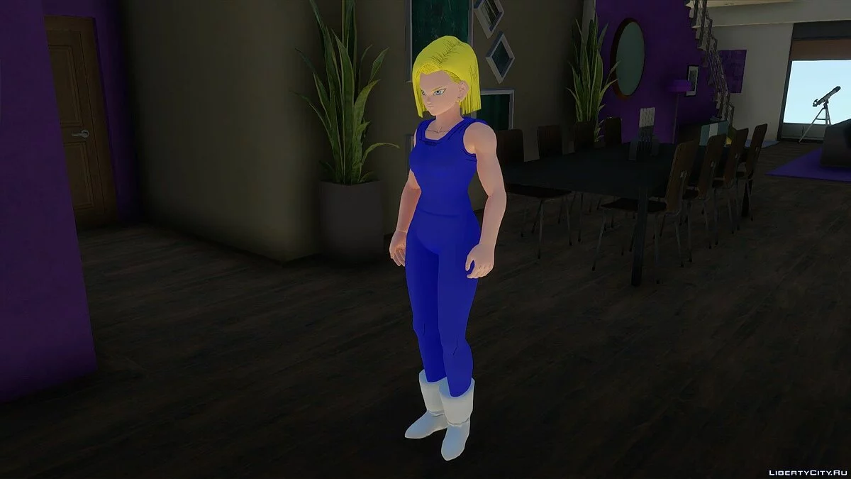 Android 18 (Trainment Suit) из Dragon Ball Xenoverse 2 / GTA San Andreas