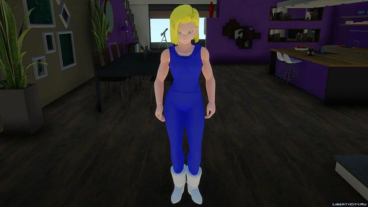 Android 18 (Trainment Suit) из Dragon Ball Xenoverse 2 / GTA San Andreas