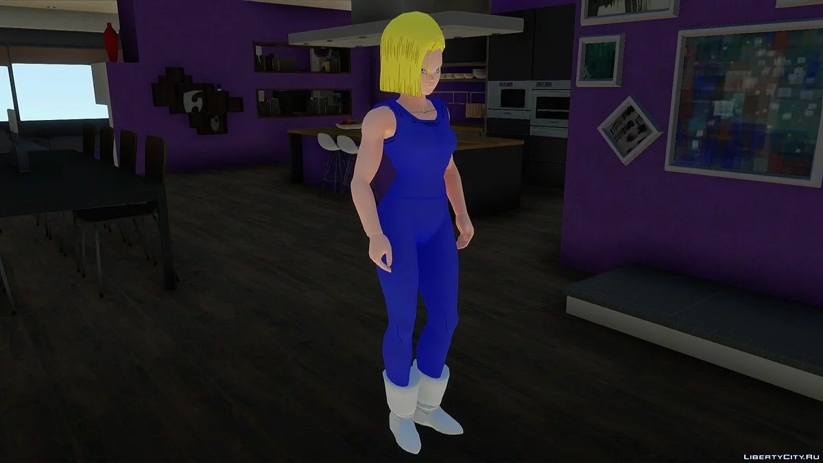 Android 18 (Trainment Suit) из Dragon Ball Xenoverse 2 / GTA San Andreas