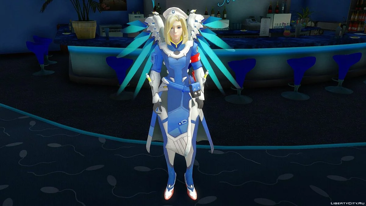 Ангел (Combat Medic Ziegler) из Overwatch / GTA San Andreas