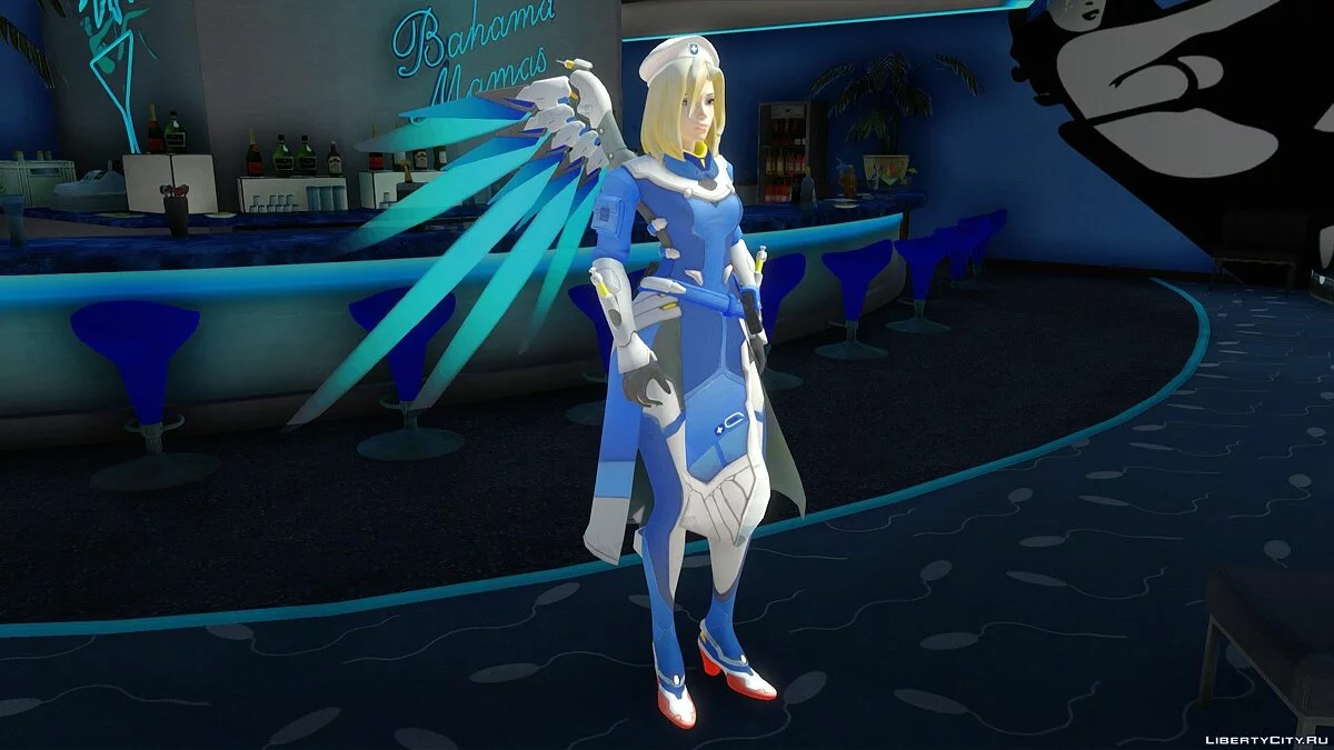 Ангел (Combat Medic Ziegler) из Overwatch / GTA San Andreas