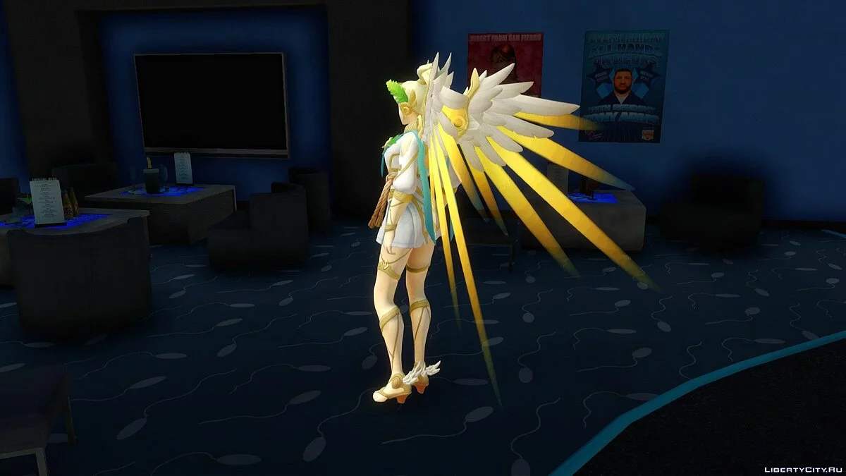 Ангел (Winged Victory) из Overwatch / GTA San Andreas