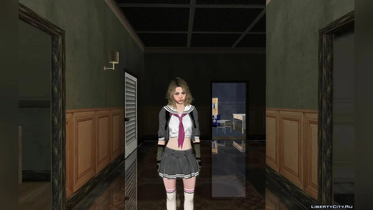 Becca Woolet в школьной форме / GTA San Andreas