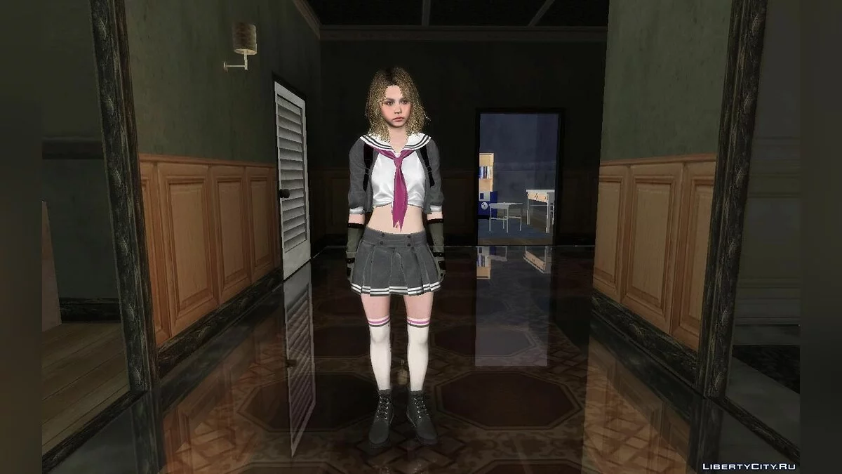 Becca Woolet в школьной форме / GTA San Andreas