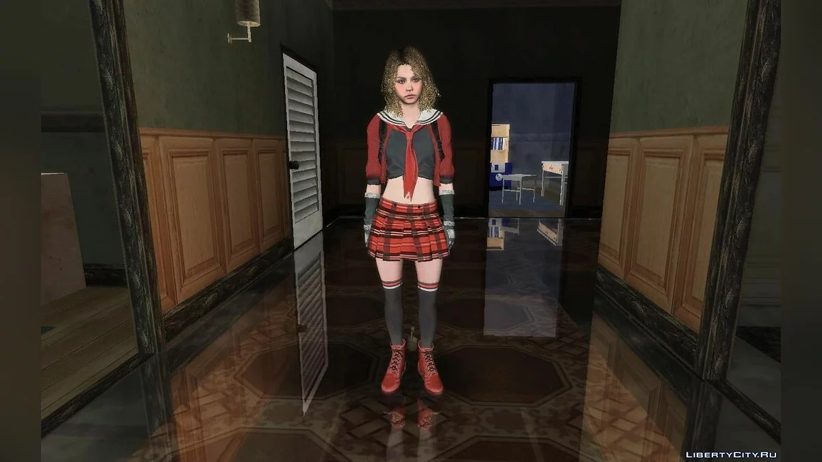 Becca Woolet в школьной форме / GTA San Andreas