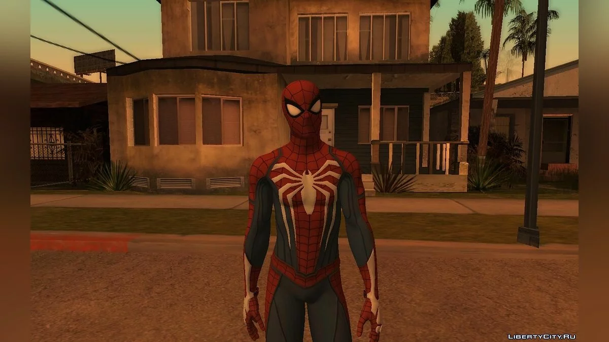 Человек-паук из игры Spiderman PS4 / GTA San Andreas
