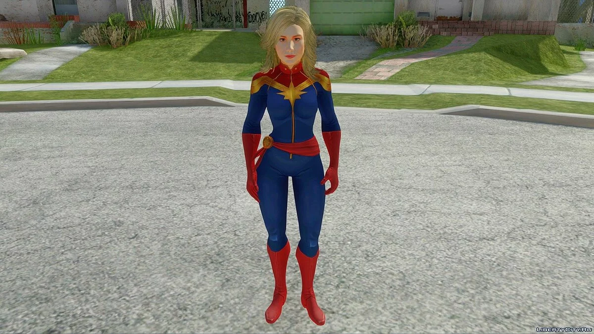 Капитан Марвел из Avengers: Infinity War / GTA San Andreas