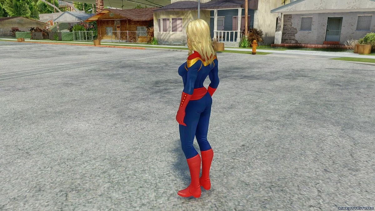 Капитан Марвел из Avengers: Infinity War / GTA San Andreas
