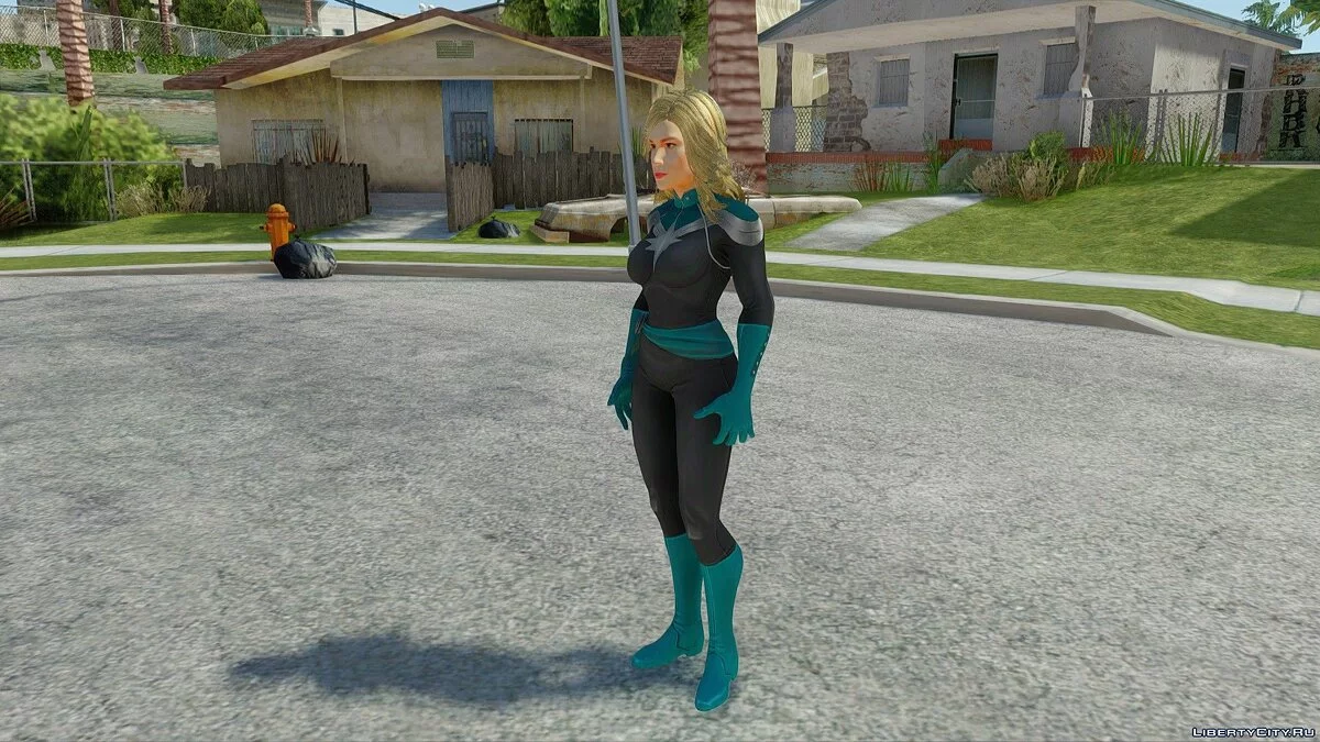 Капитан Марвел из Avengers: Infinity War / GTA San Andreas