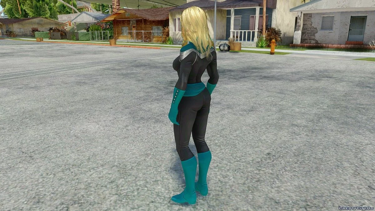 Капитан Марвел из Avengers: Infinity War / GTA San Andreas