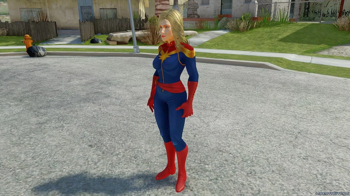 Капитан Марвел из Avengers: Infinity War / GTA San Andreas
