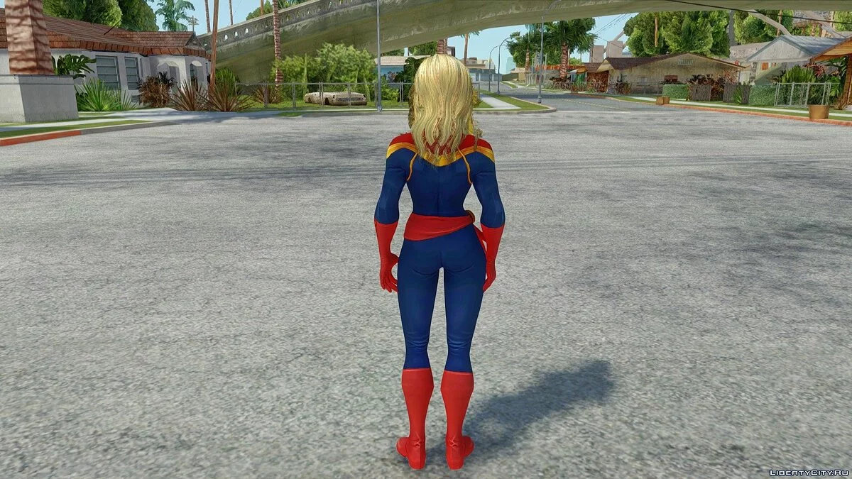 Капитан Марвел из Avengers: Infinity War / GTA San Andreas