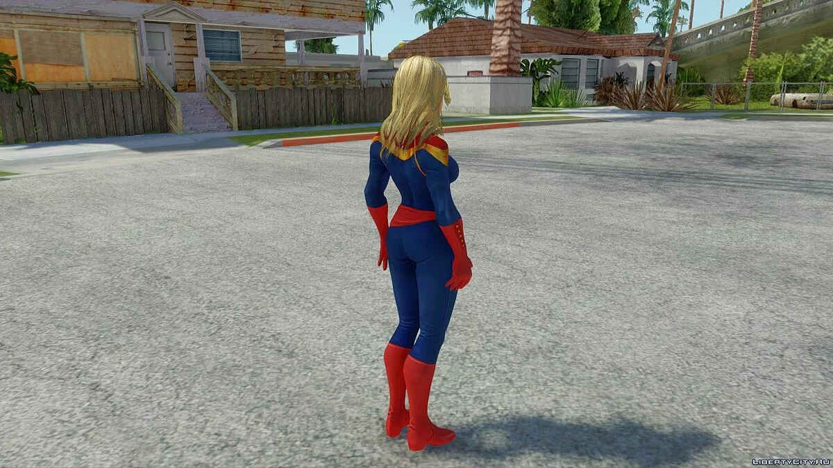 Капитан Марвел из Avengers: Infinity War / GTA San Andreas