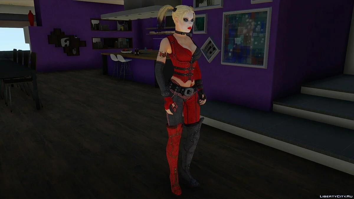 Харли Квинн из Batman: Arkham City / GTA San Andreas