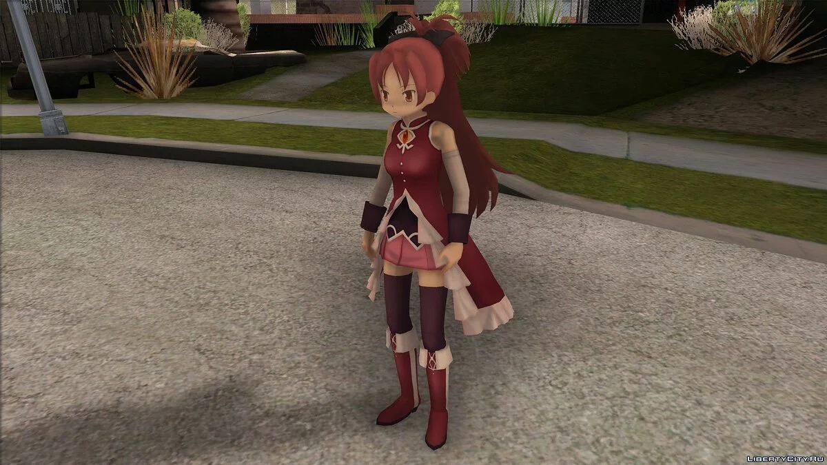 Кёко Сакура из Puella Magi Madoka Magica / GTA San Andreas