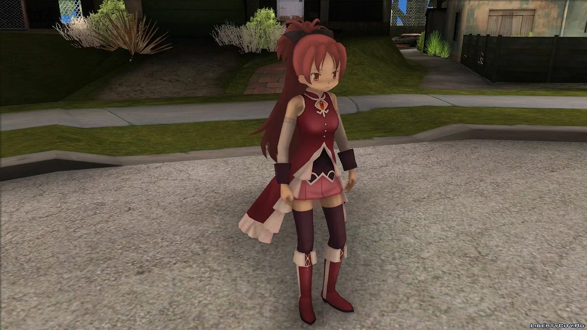 Кёко Сакура из Puella Magi Madoka Magica / GTA San Andreas