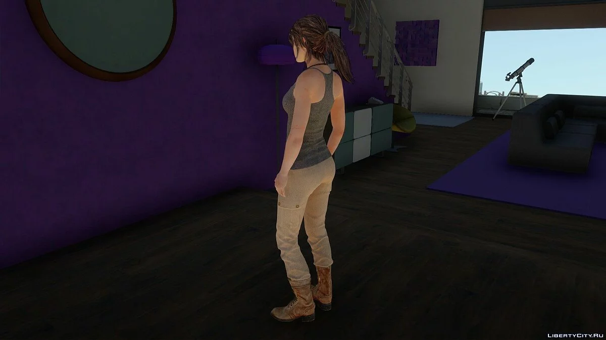 Лара Крофт из Rise of the Tomb Raider / GTA San Andreas