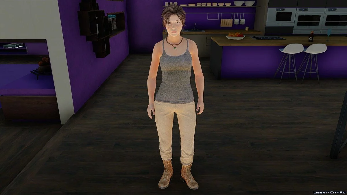 Лара Крофт из Rise of the Tomb Raider / GTA San Andreas