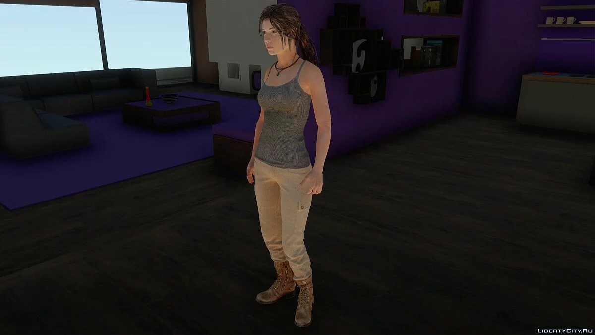 Лара Крофт из Rise of the Tomb Raider / GTA San Andreas