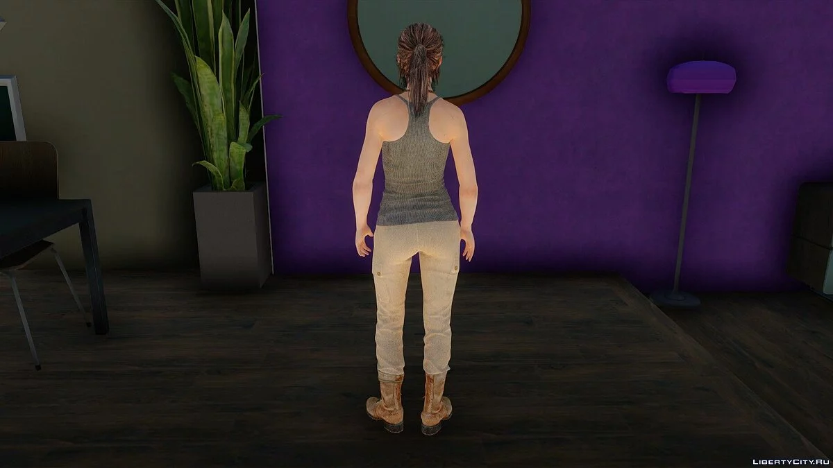 Лара Крофт из Rise of the Tomb Raider / GTA San Andreas