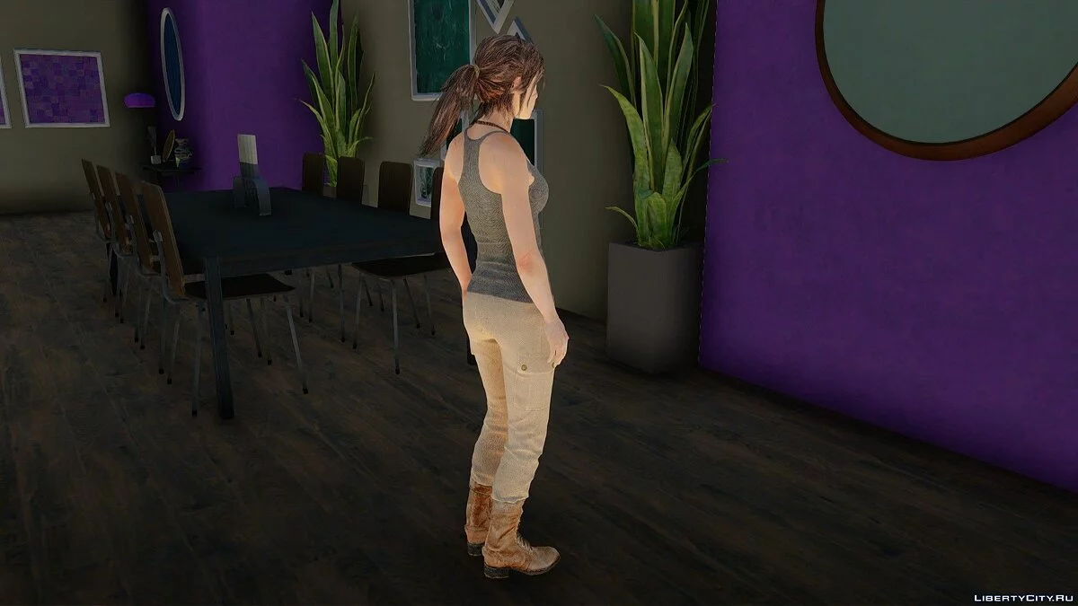 Лара Крофт из Rise of the Tomb Raider / GTA San Andreas