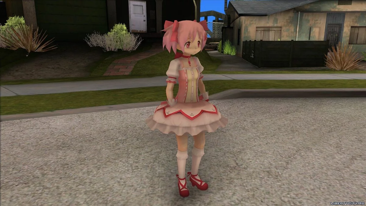Мадока Канамэ из Puella Magi Madoka Magica / GTA San Andreas