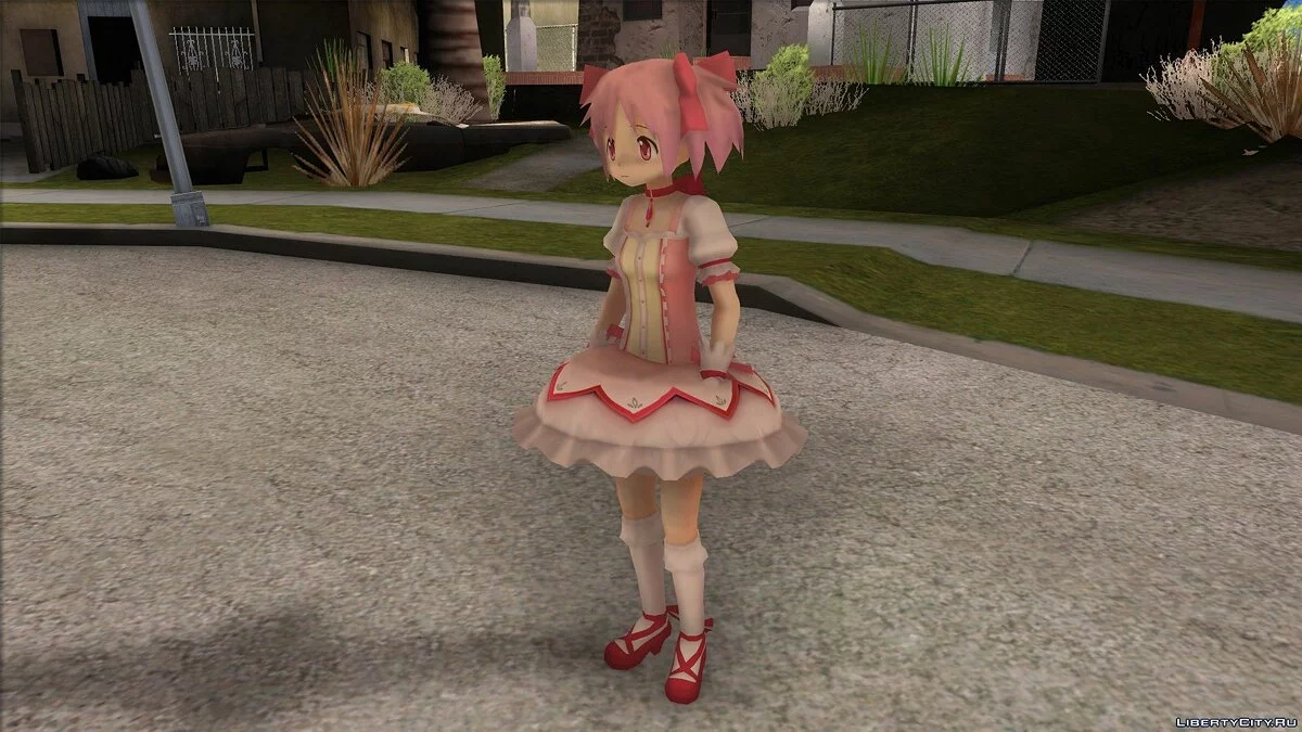 Мадока Канамэ из Puella Magi Madoka Magica / GTA San Andreas