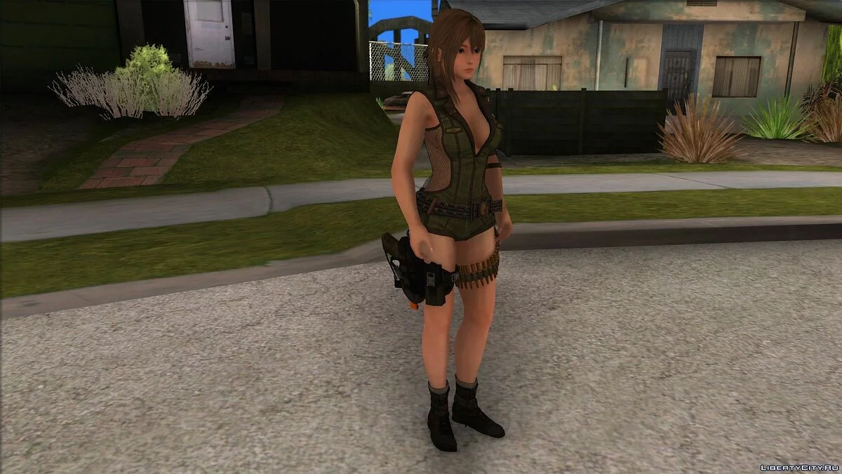 Мисаки в военной форме / GTA San Andreas
