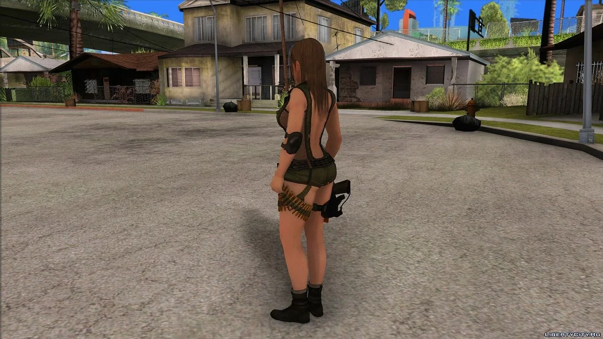 Мисаки в военной форме / GTA San Andreas