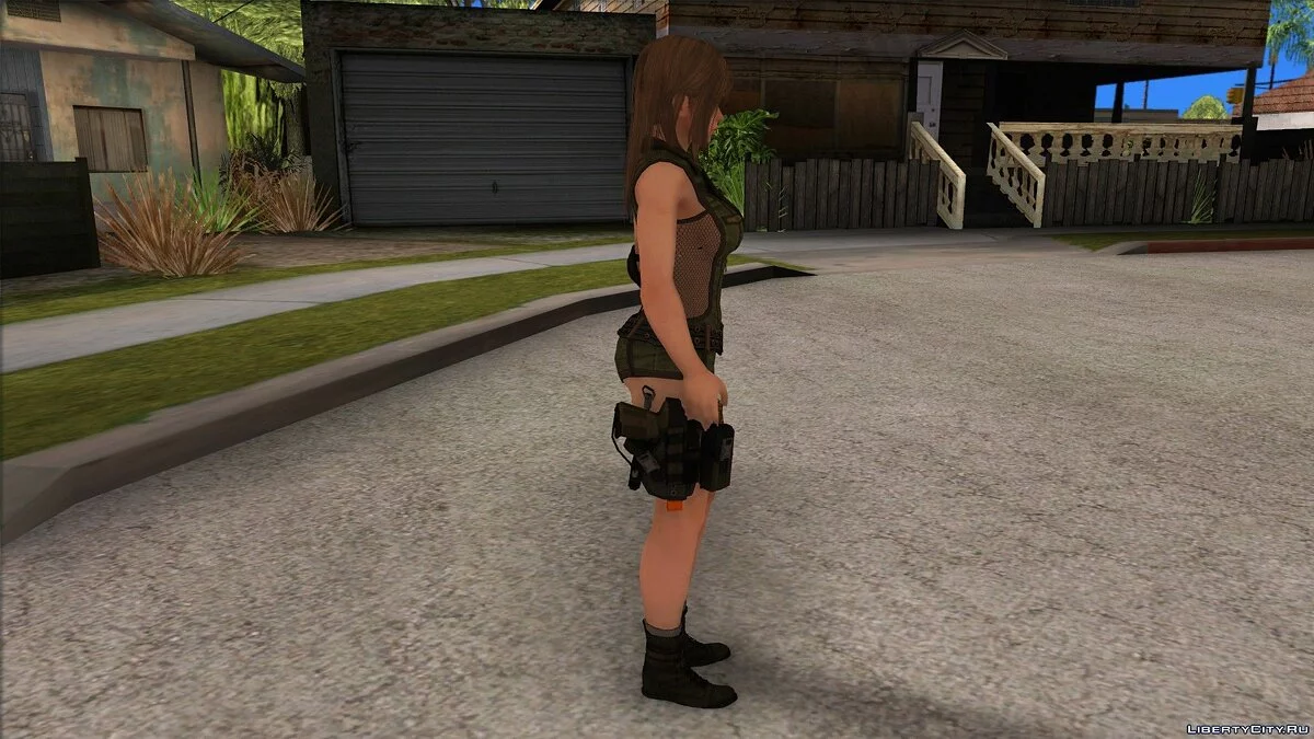 Мисаки в военной форме / GTA San Andreas