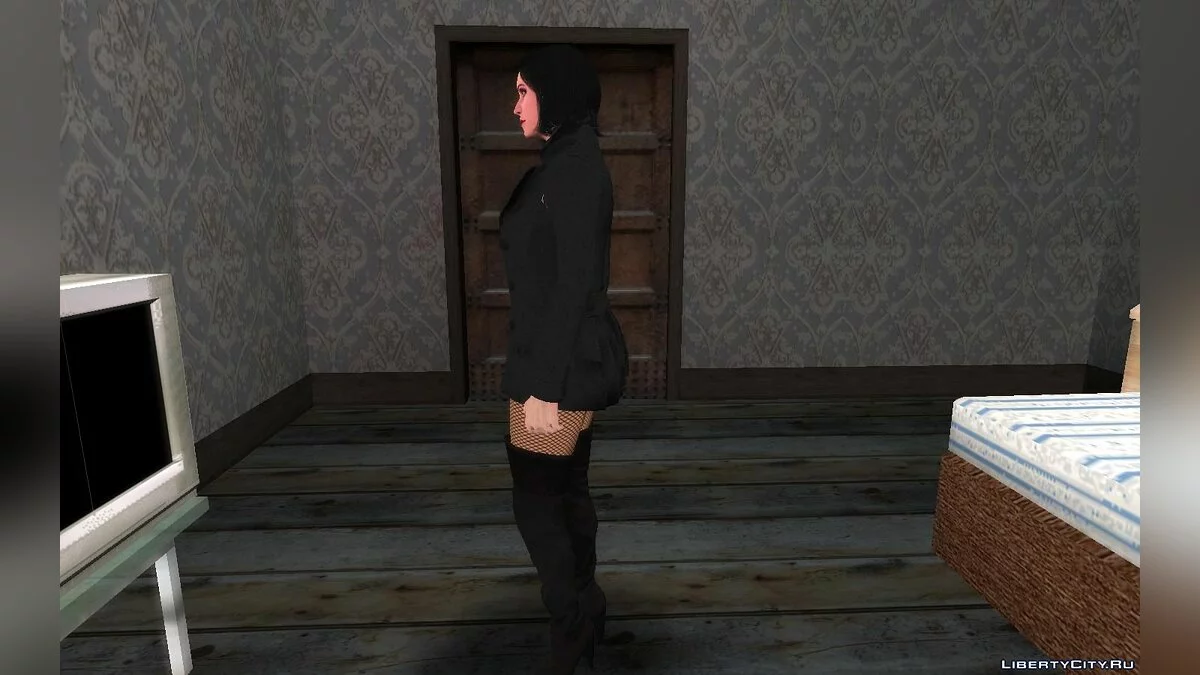 Молли Шультц из GTA 5 в одежде проститутки V2 / GTA San Andreas