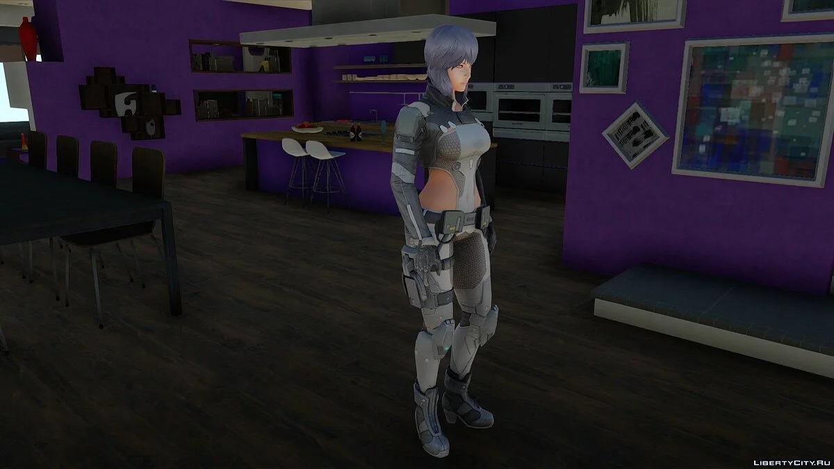 Мотоко Кусанаги из Ghost in the Shell / GTA San Andreas