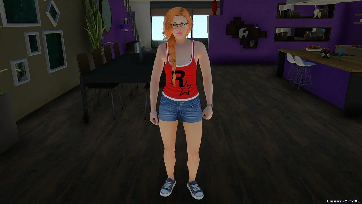 Рандомный скин девушки Outher 2 из GTA Online / GTA San Andreas