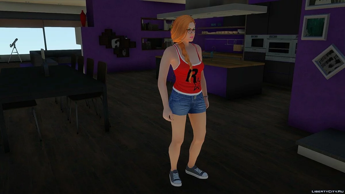 Рандомный скин девушки Outher 2 из GTA Online / GTA San Andreas