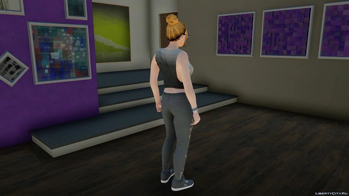 Рандомный скин девушки Outher 3 из GTA Online / GTA San Andreas