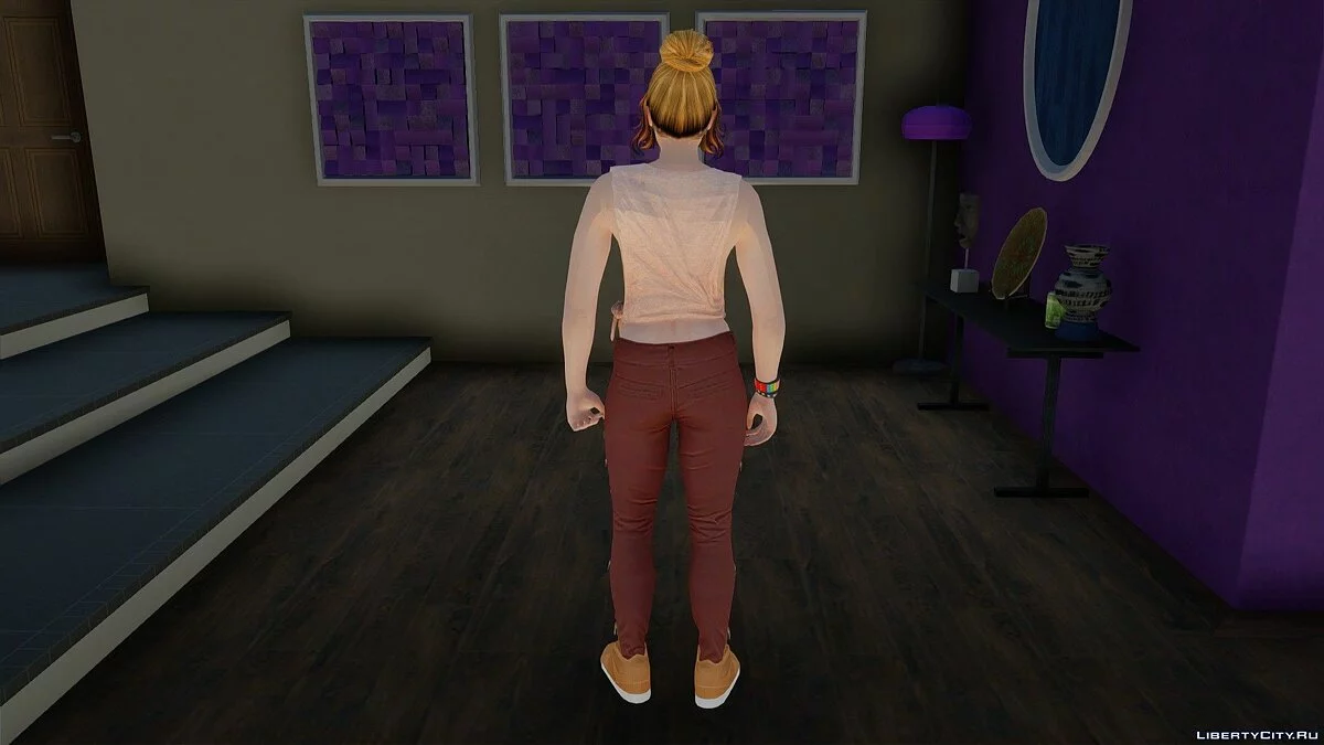 Рандомный скин девушки Outher 3 из GTA Online / GTA San Andreas