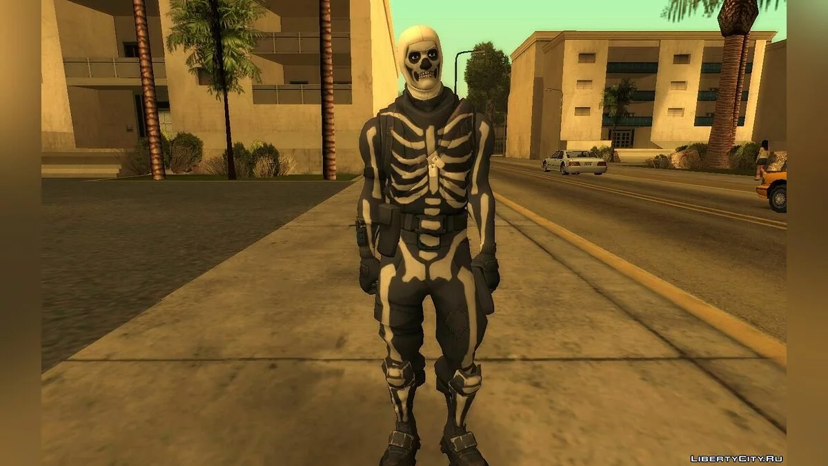 Skull Trooper (Скелет) из игры Фортнайт / GTA San Andreas