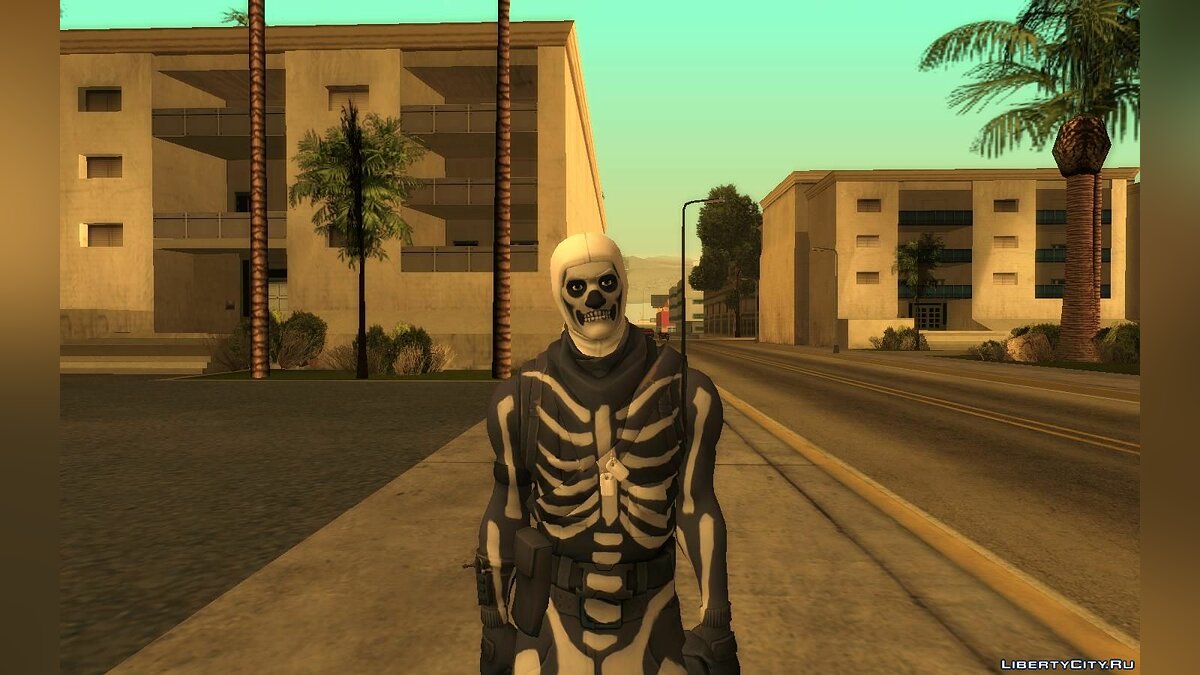 Скачать Skull Trooper (Скелет) из игры Фортнайт для GTA San Andreas