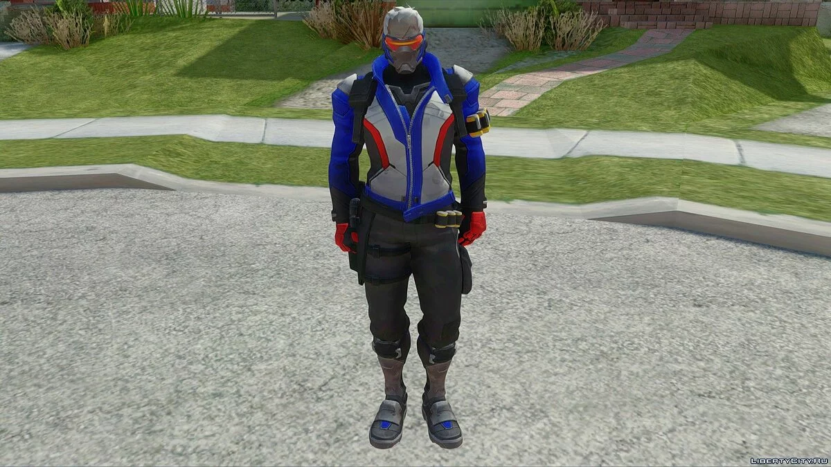 Солдат-76 из Overwatch / GTA San Andreas