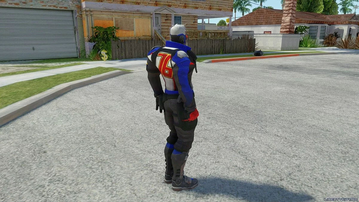 Солдат-76 из Overwatch / GTA San Andreas