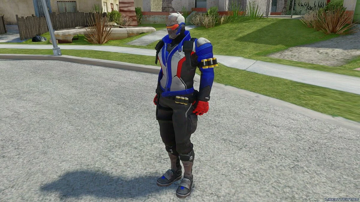 Солдат-76 из Overwatch / GTA San Andreas