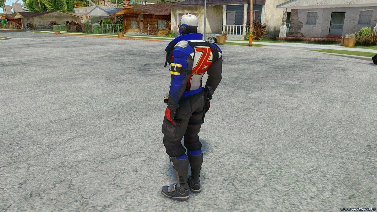 Солдат-76 из Overwatch / GTA San Andreas