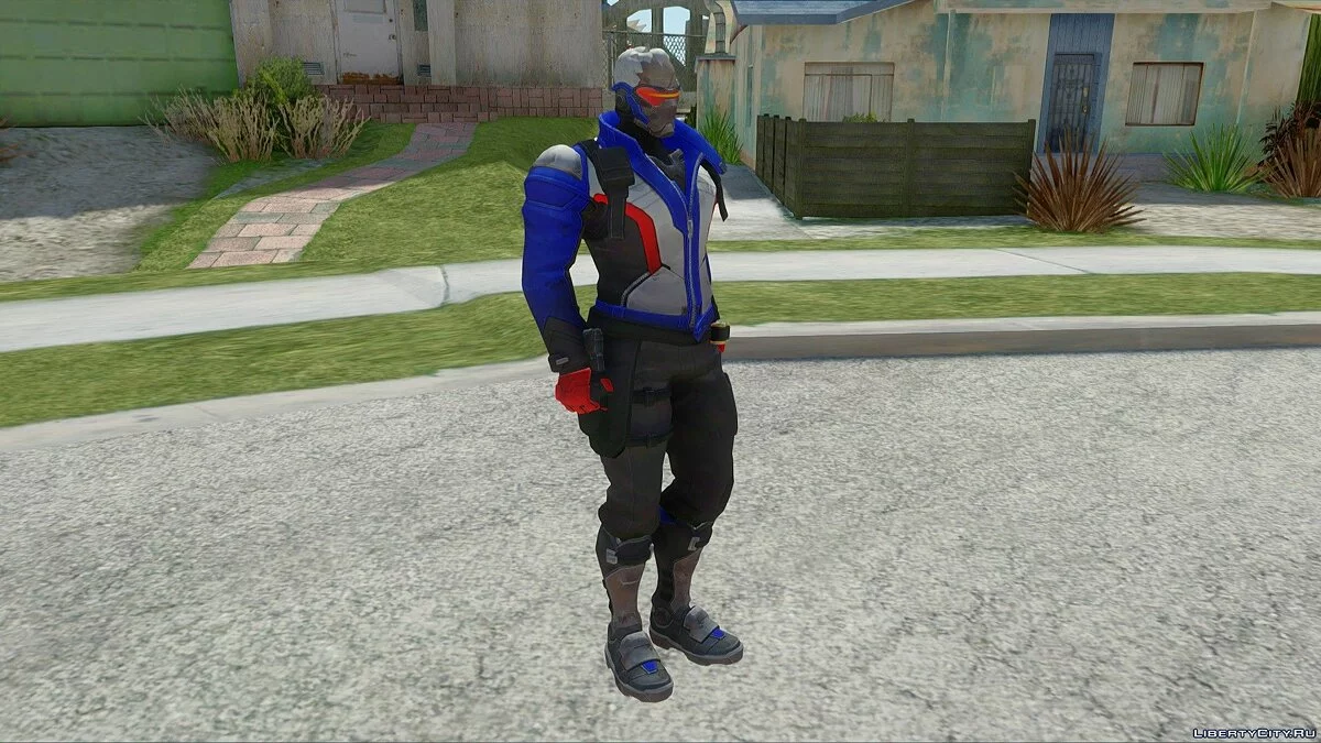 Солдат-76 из Overwatch / GTA San Andreas