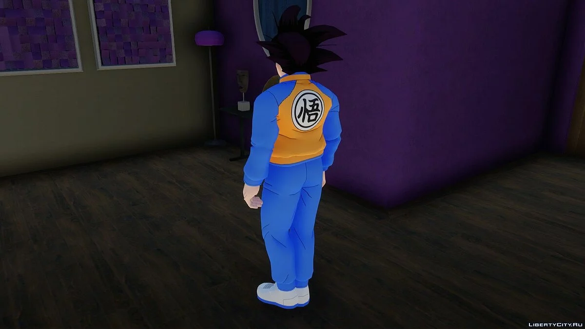 Сон Гоку в спортивной одежде из Dragon Ball Xenoverse 2 / GTA San Andreas
